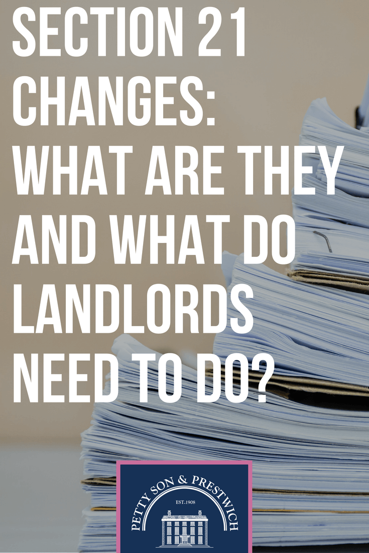section 21 changes what are they and what do landlords need to do