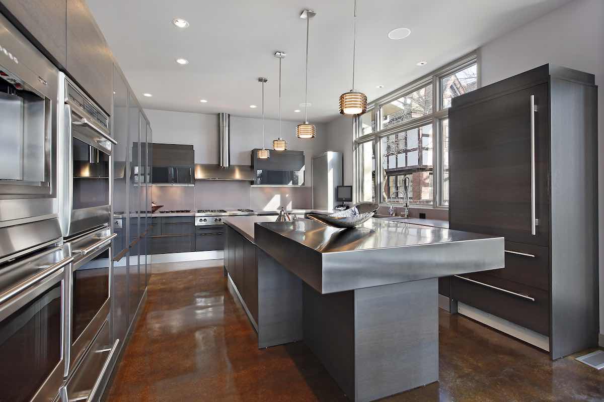 mixed metals kitchen