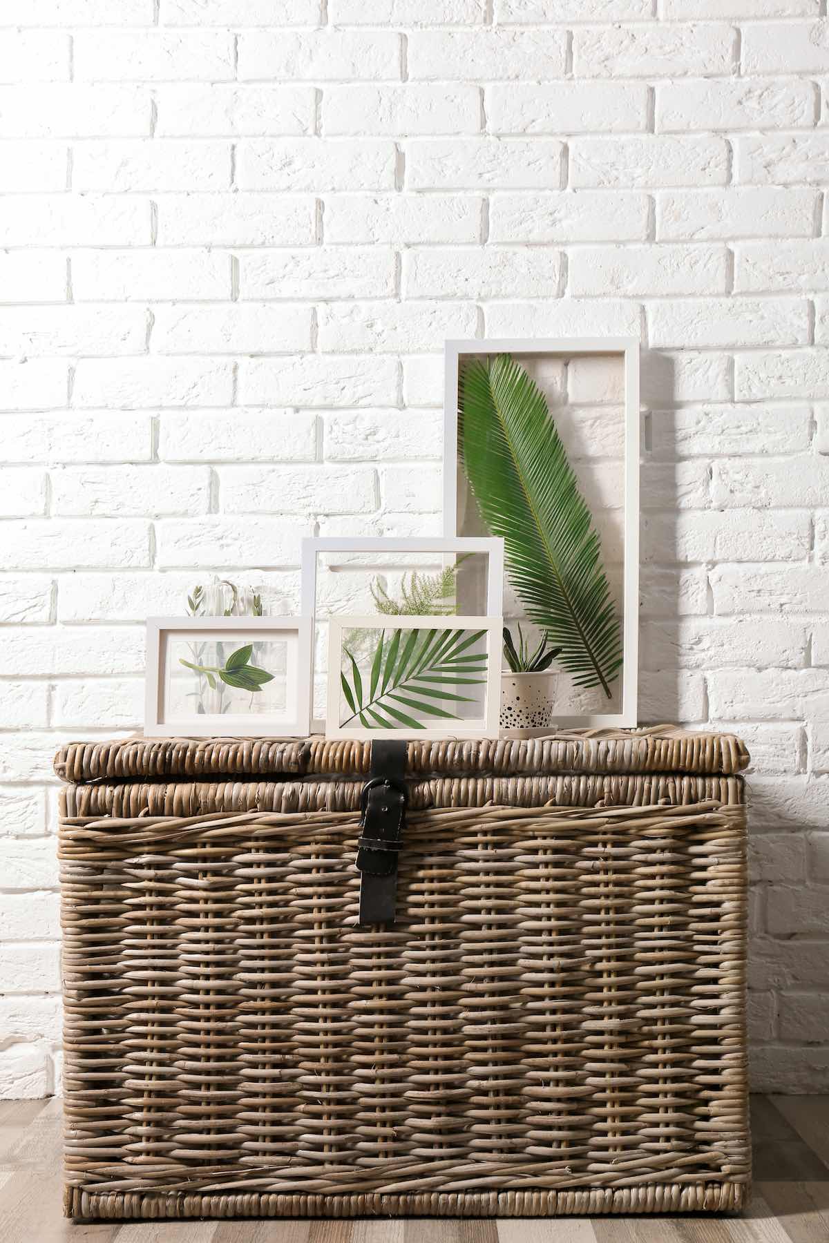 rattan wicker cheast