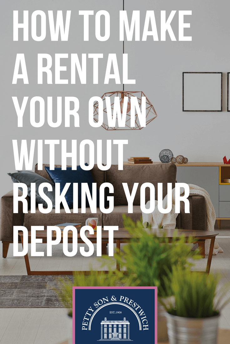 how to make a rental your own without risking your deposit