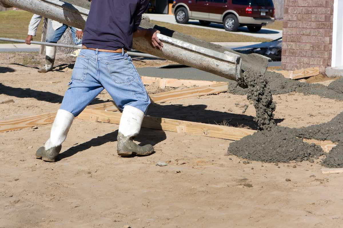 concrete driveway