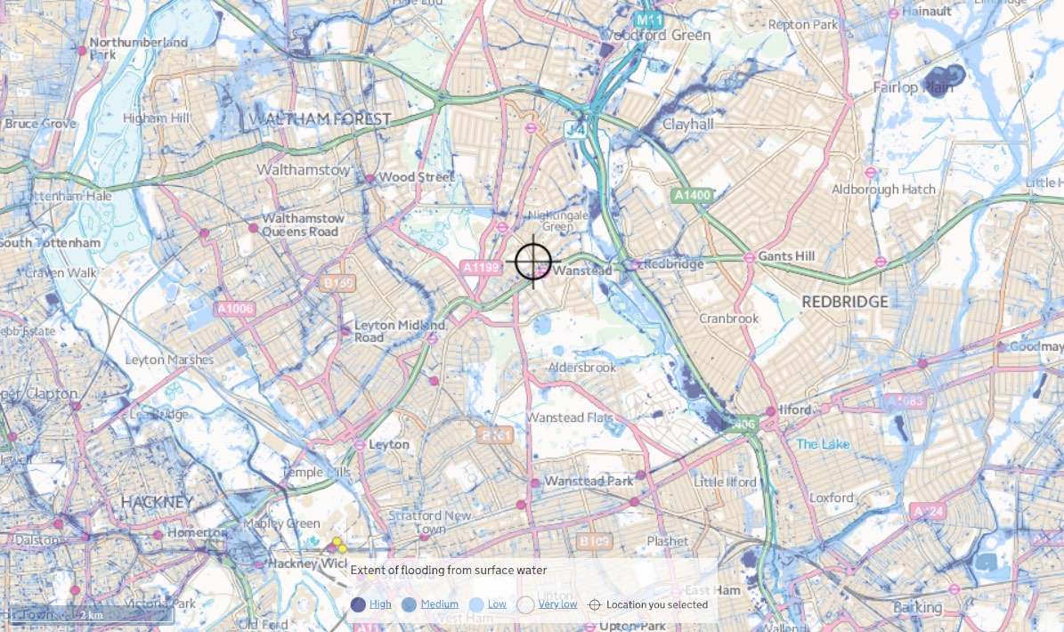 floodplain map of wanstead