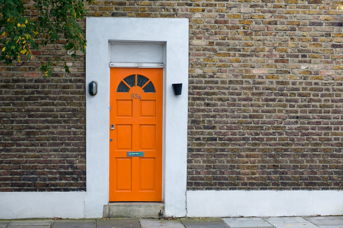 orange front door