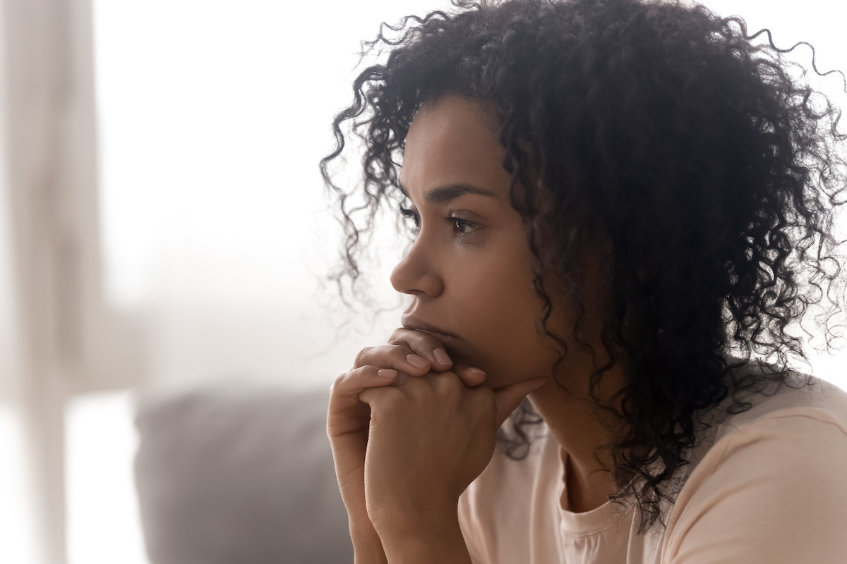 female landlord pensive